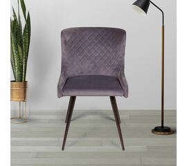 Стул JAZZ ромб поворотный 90 градусов, функция возврата, антишум, бархат светло-серый 26 | Интернет магазин мебели и декора LifeDekor