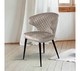 Стул Richard ромб, бархат пепельно-бежевый 25 | Интернет магазин мебели и декора LifeDekor
