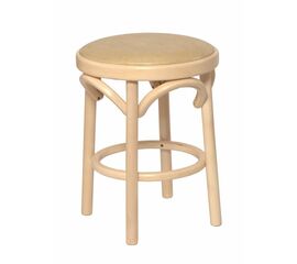 Табурет Венский мягкий (беленый дуб, экокожа бежевая) | Интернет магазин мебели и декора LifeDekor