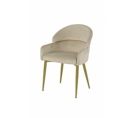 Стул обеденный Берклей D-1202D, бежевый/золото | Интернет магазин мебели и декора LifeDekor