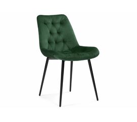 Стул на металлокаркасе Гояр изумрудный / черный глянец | Интернет магазин мебели и декора LifeDekor