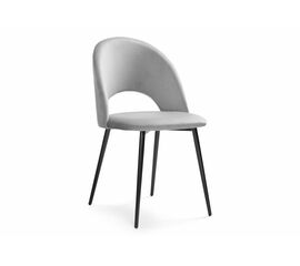 Стул на металлокаркасе Ирре confetti silver серый / черный | Интернет магазин мебели и декора LifeDekor