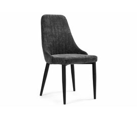 Стул на металлокаркасе Kora black / dark gray | Интернет магазин мебели и декора LifeDekor