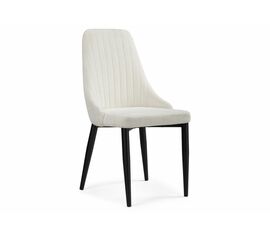 Стул на металлокаркасе Kora white / black | Интернет магазин мебели и декора LifeDekor