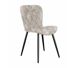 Стул DikLine 303 M02 бежевый, ножки черные | Интернет магазин мебели и декора LifeDekor