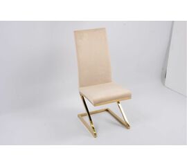 Стул обеденный Палермо MC799-BG-2, 60х46х105 см, бежевый/глянцевое золото | Интернет магазин мебели и декора LifeDekor