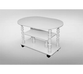 Столик "Журнальный" (Белый/ЛДСП/Ноги белые) | Интернет магазин мебели и декора LifeDekor