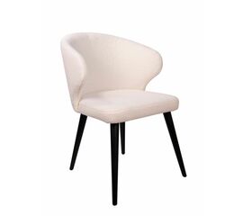 Дизайнерский стул Ariel букле белый, опора бук черный | Интернет магазин мебели и декора LifeDekor