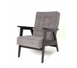 Кресло РЕТРО (венге / RS 15 - темно-серый) | Интернет магазин мебели и декора LifeDekor