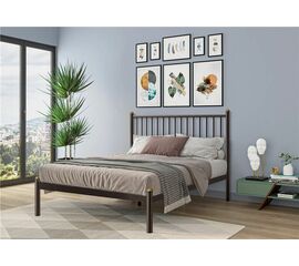 Кровать АРЗУ (140х200/металлическое основание, усиленное/Коричневый бархат) | Интернет магазин мебели и декора LifeDekor