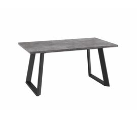 Стол Лофт Люкс 160 ДЫМЧАТАЯ КЕРАМИКА, Черный | Интернет магазин мебели и декора LifeDekor