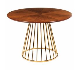 Стол Liverpool 110см, золотистые ножки | Интернет магазин мебели и декора LifeDekor