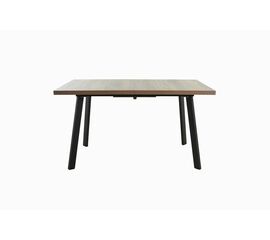 Стол Осло 140, Дуб гудзон шоколадный, Шамони/Чёрный | Интернет магазин мебели и декора LifeDekor