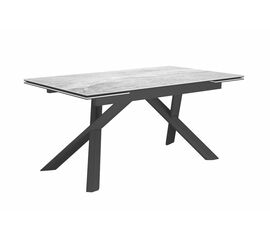 Стол DikLine KX160 мрамор C31 (керамика серая глянец)/опоры черные | Интернет магазин мебели и декора LifeDekor