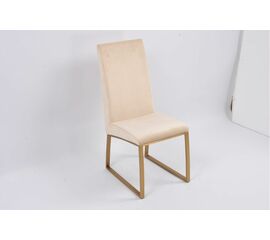 Стул обеденный Милан MC819-BG-1, 63х45х99, бежевый/матовое золото | Интернет магазин мебели и декора LifeDekor