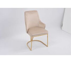 Стул обеденный Сиена MC885-BG-2, 62х57х90 см, светло-серый/глянцевое золото | Интернет магазин мебели и декора LifeDekor