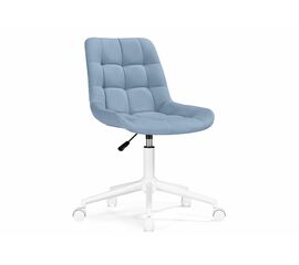 Офисное кресло Честер голубой (velutto 47 ) / белый | Интернет магазин мебели и декора LifeDekor