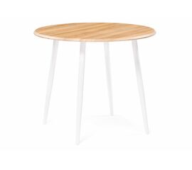 Стол деревянный Абилин 90 дуб вотан / белый матовый | Интернет магазин мебели и декора LifeDekor