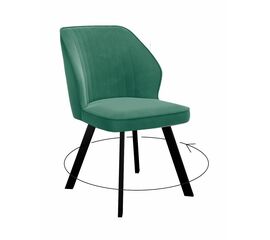Стул DikLine 232 поворотный Z39 авокадо, ножки черные | Интернет магазин мебели и декора LifeDekor