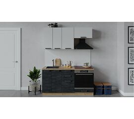 Кухонный гарнитур «Детройт» длиной 160 см со шкафом НБ | Интернет магазин мебели и декора LifeDekor