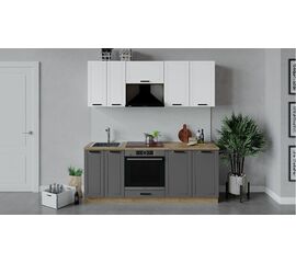 Кухонный гарнитур «Лорас» длиной 200 см со шкафом НБ | Интернет магазин мебели и декора LifeDekor