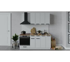 Кухонный гарнитур «Детройт» длиной 180 см со шкафом НБ | Интернет магазин мебели и декора LifeDekor