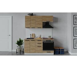 Кухонный гарнитур «Детройт» длиной 160 см со шкафом НБ | Интернет магазин мебели и декора LifeDekor