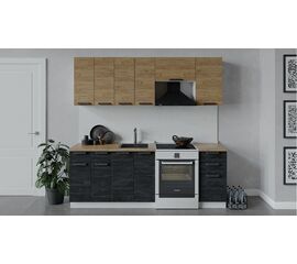 Кухонный гарнитур «Детройт» длиной 220 см | Интернет магазин мебели и декора LifeDekor