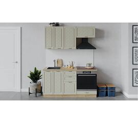 Кухонный гарнитур «Бьянка» длиной 160 см со шкафом НБ | Интернет магазин мебели и декора LifeDekor