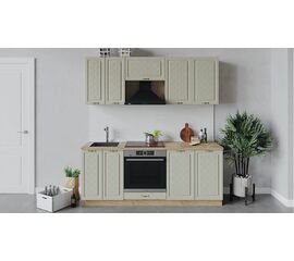 Кухонный гарнитур «Бьянка» длиной 200 см со шкафом НБ | Интернет магазин мебели и декора LifeDekor