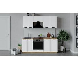 Кухонный гарнитур «Лорас» длиной 200 см со шкафом НБ | Интернет магазин мебели и декора LifeDekor