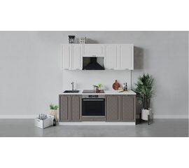 Кухонный гарнитур «Бьянка» длиной 200 см со шкафом НБ | Интернет магазин мебели и декора LifeDekor