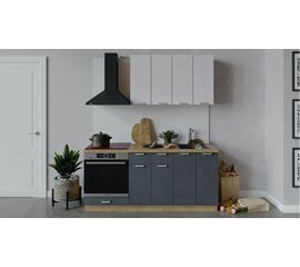 Кухонный гарнитур «Гранита» длиной 180 см со шкафом НБ | Интернет магазин мебели и декора LifeDekor