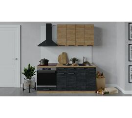 Кухонный гарнитур «Детройт» длиной 180 см со шкафом НБ | Интернет магазин мебели и декора LifeDekor