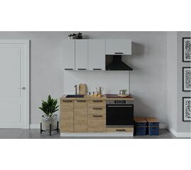 Кухонный гарнитур «Детройт» длиной 160 см со шкафом НБ | Интернет магазин мебели и декора LifeDekor