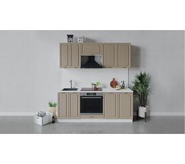 Кухонный гарнитур «Бьянка» длиной 200 см со шкафом НБ | Интернет магазин мебели и декора LifeDekor