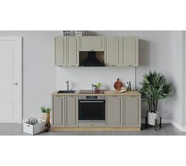 Кухонный гарнитур «Бьянка» длиной 200 см со шкафом НБ | Интернет магазин мебели и декора LifeDekor