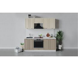 Кухонный гарнитур «Бьянка» длиной 200 см со шкафом НБ | Интернет магазин мебели и декора LifeDekor