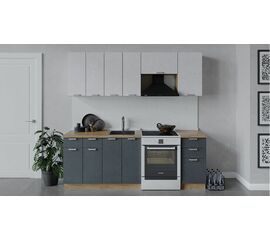 Кухонный гарнитур «Гранита» длиной 220 см | Интернет магазин мебели и декора LifeDekor