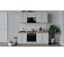 Кухонный гарнитур «Белладжио» длиной 200 см со шкафом НБ | Интернет магазин мебели и декора LifeDekor