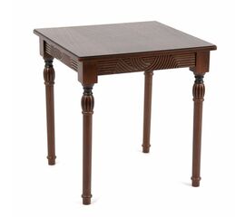 Стол журнальный "Мили" (темный орех/патина темная / 53х53хН55) | Интернет магазин мебели и декора LifeDekor