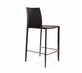 Стул полубарный Rolf, кожа черный | Интернет магазин мебели и декора LifeDekor