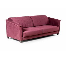 Amsterdam диван-кровать трехместный прямой, велюр красный | Интернет магазин мебели и декора LifeDekor