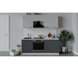 Кухонный гарнитур «Кимберли» длиной 200 см со шкафом НБ | Интернет магазин мебели и декора LifeDekor