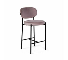 Стул полубарный Mason, бархат светло-серый 26 | Интернет магазин мебели и декора LifeDekor