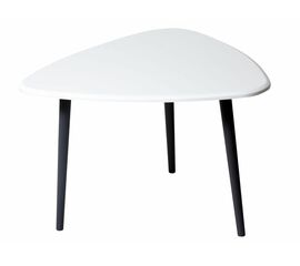 Стол журнальный Квинс белый/серый | Интернет магазин мебели и декора LifeDekor