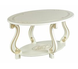Стол журнальный Овация (М) слоновая кость/золото | Интернет магазин мебели и декора LifeDekor
