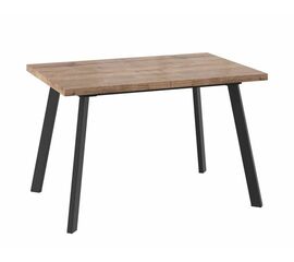 БОРГ-120(160)х80стол раздвижной Дуб Велингтон/Чёрный | Интернет магазин мебели и декора LifeDekor