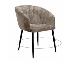 Стул DikLine 442 поворотный, M05 шоколад, ножки черные | Интернет магазин мебели и декора LifeDekor