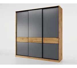 Шкаф-купе SLIM,184*60, Дуб вотан, Серый | Интернет магазин мебели и декора LifeDekor